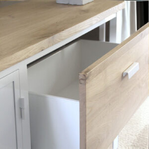 Aparador bufetera estilo industrial con cajones