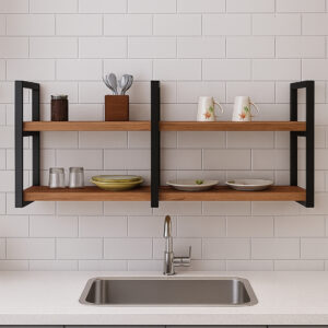 Repisa flotante estilo industrial 2 Repisa flotante estilo industrial 2