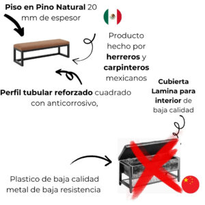 Banco York Estilo Industrial 2 Banco York Estilo Industrial 2