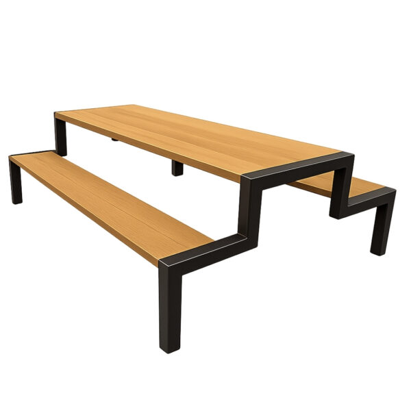 Banca Para Jardín Grande Minimalista Estilo Industrial